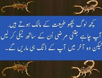 Kuch log bichoo ki tarah hotay hain